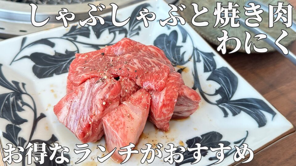 しゃぶしゃぶと焼き肉わにく　ミッドランドスクエア４階レストラン　ランチ　お得　名古屋駅ランチ