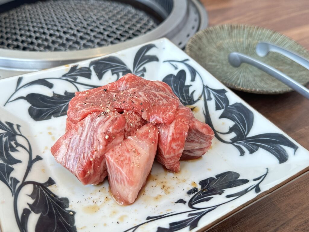 しゃぶしゃぶと焼肉わにくミッドランドスクエア4階 わにくもりランチ 和牛きりおとし