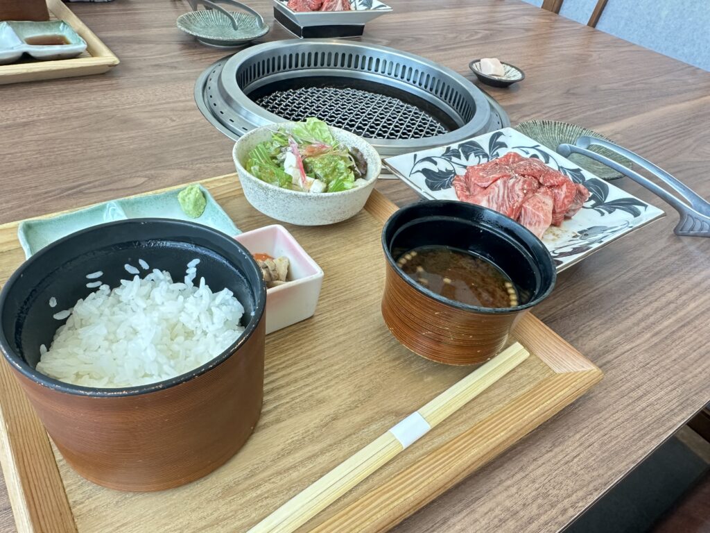 しゃぶしゃぶと焼肉わにくミッドランドスクエア4階 わにくもりランチ
