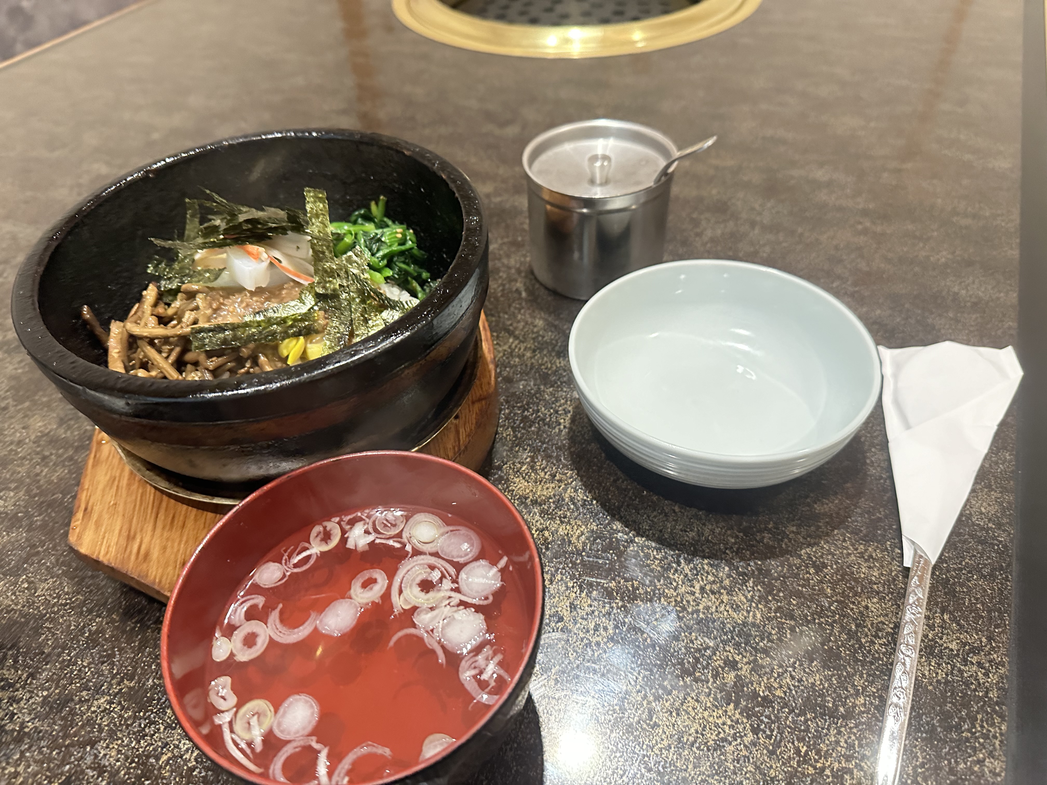 石庭グルメコース_石焼ビビンバ