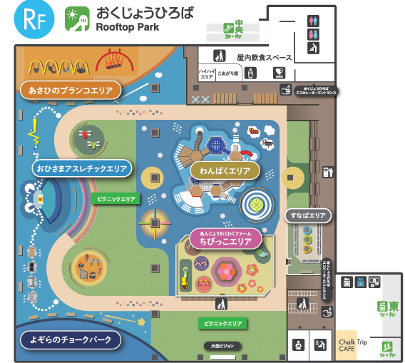 ららぽーと安城_おくじょう広場_MAP